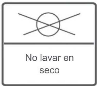 No lavar en seco