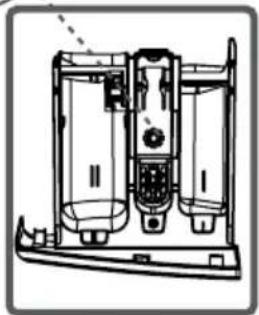 Orima ORM 108 W - Compartimento para amaciador de tecido, goma, detergente: - 2