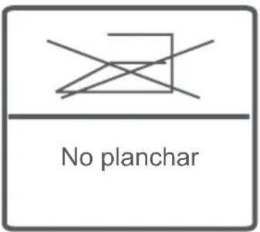 No planchar