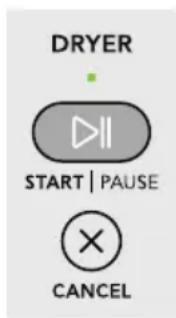 DRYER START | PAUSE CANCEL
