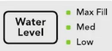Water Level Max Fill Med Low