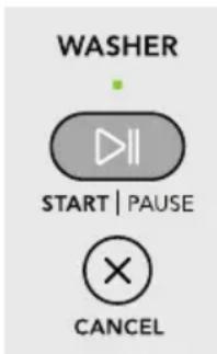WASHER START | PAUSE CANCEL
