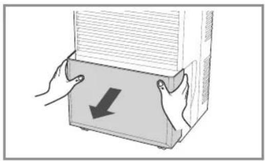 KENMORE KM50 - OPTION 1. EMPTYING MANUALLY - 1