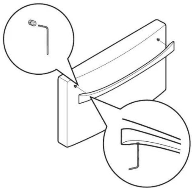 KENMORE 795.74077 - Desmontaje de la manija del cajón del congelador - 1