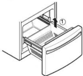 KENMORE 795.74077 - HOW TO REMOVE THE FREEZER DRAWER - 1