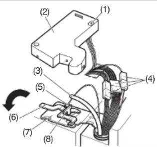 KENMORE 795.74077 - Para desmontar la puerta izquierda del refrigerador: - 2