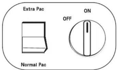 Extra Pac ON OFF Normal Pac