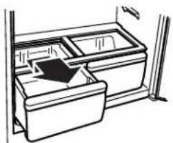 KENMORE 596.69312 - Para quitar y volver a colocar el(los) cajón(cajones) para verduras: - 1