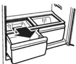 KENMORE 596.69312 - To remove and replace the crisper(s): - 1