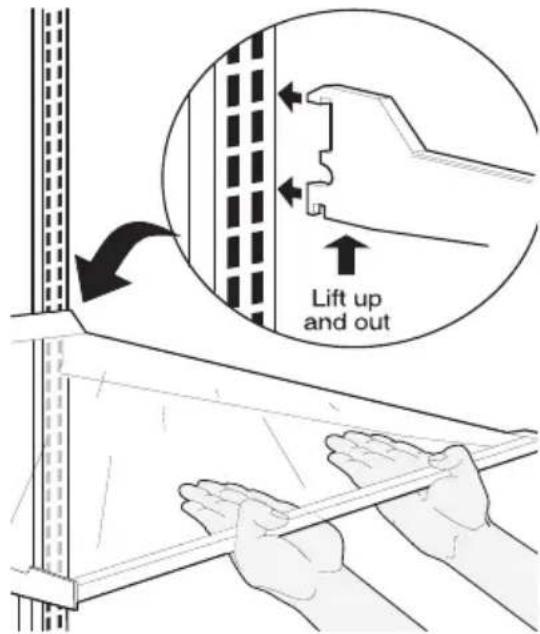 Lift up and out