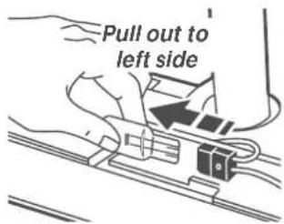 Pull out to left side
