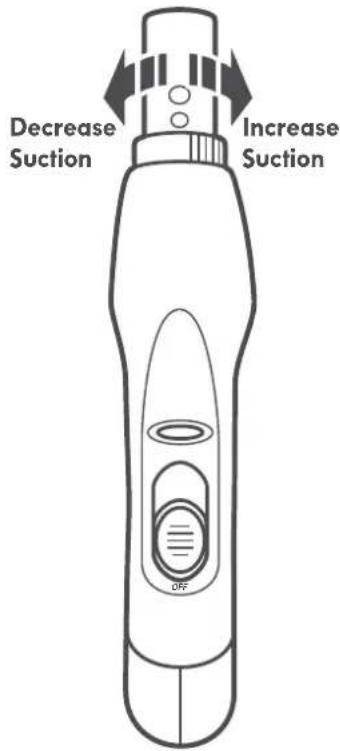 Decrease Suction Increase Suction OFF