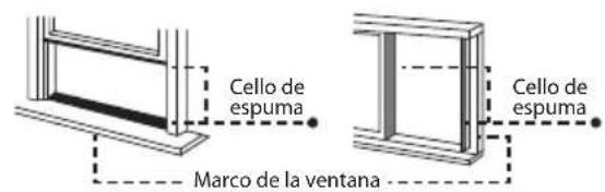 Cello de espuma Cello de espuma Marco de la ventana