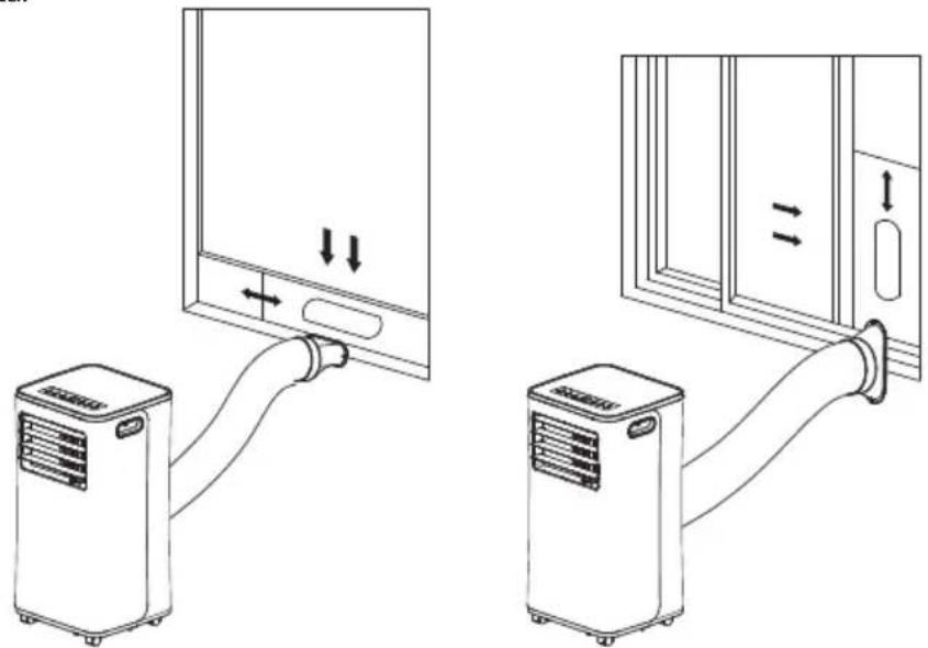 KENMORE 111.77086 - Posición de la unidad cerca de la ventana - 1