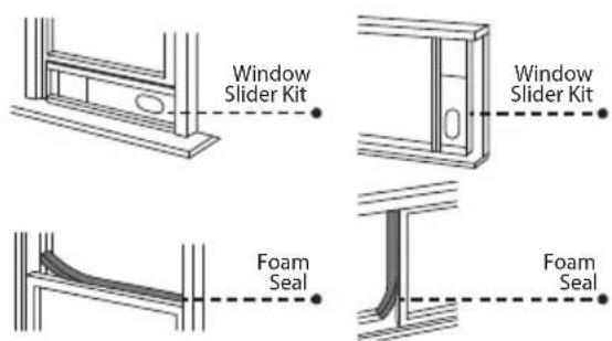 Window Slider Kit Window Slider Kit Foam Seal Foam Seal
