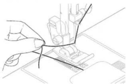 JATA Supra MC823 - USING AUTOMATIC NEEDLE THREADER - 2