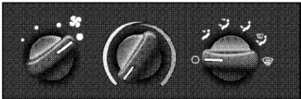 Three stylized planet icons: a planet with stars, a ring with a crescent, and a planet with a crescent moon (no text or symbols)