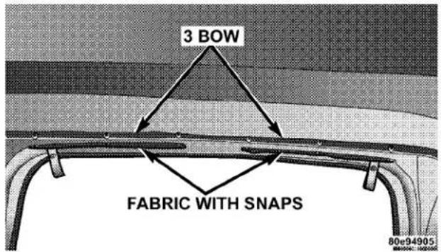 3 BOW FABRIC WITH SNAPS