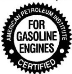 AMERICAN PETROLEUM INSTITUTE FOR GASOLINE ENGINES CERTIFIED