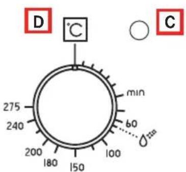 D °C 275 240 min 60 200 180 150 100 O mm C