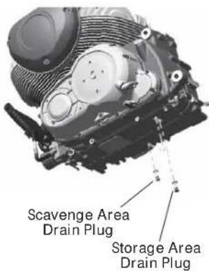 Scavenge Area Drain Plug Storage Area Drain Plug
