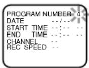 HITACHI DV-PF33U - 1) Set the program number (1-8) - 1