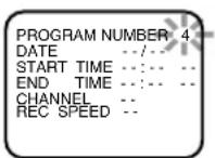 HITACHI DV-PF74U - 1) Set the program number (1-8) - 1