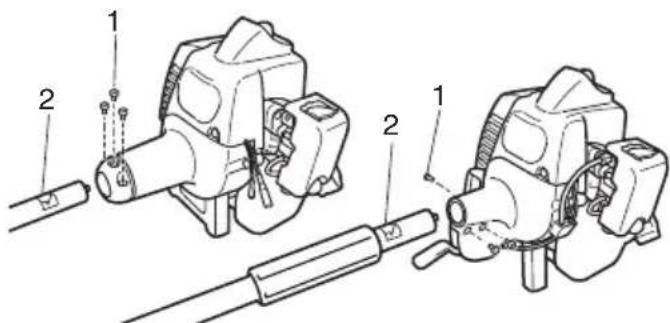 HITACHI CG 22EAS(SLP) - Arbre d'entraînement du moteur (Fig. 1) - 1