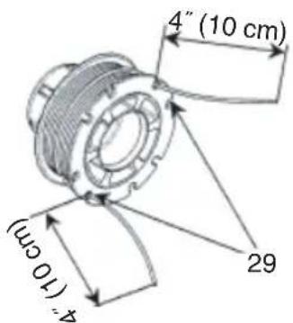 4" (10 cm) 29 4" (10 cm)