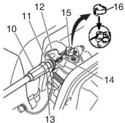 HITACHI CG 22EAS(SLP) - Cable del acelerador / cable de parada - 2