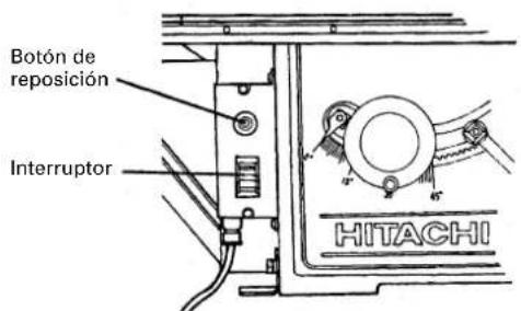 Botón de reposión Interruptor HITACHI