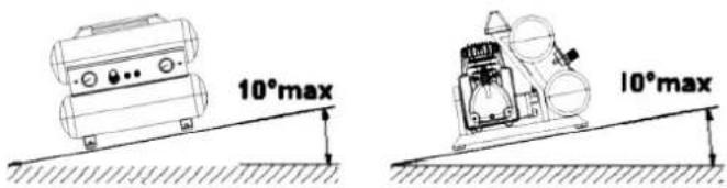 10°max 10°max