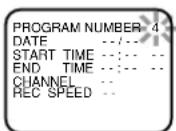 HITACHI DV-PF73U - 1) Set the program number (1-8) - 1