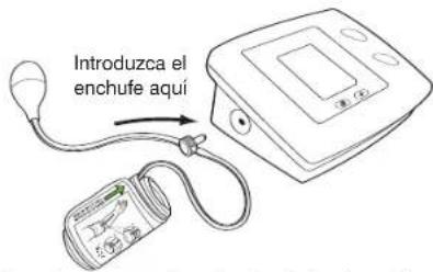 Introduzca el enchufe aquí