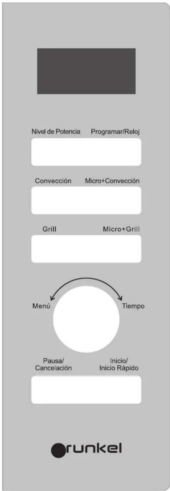 Grunkel MWGC-30SS - Control panel - 1