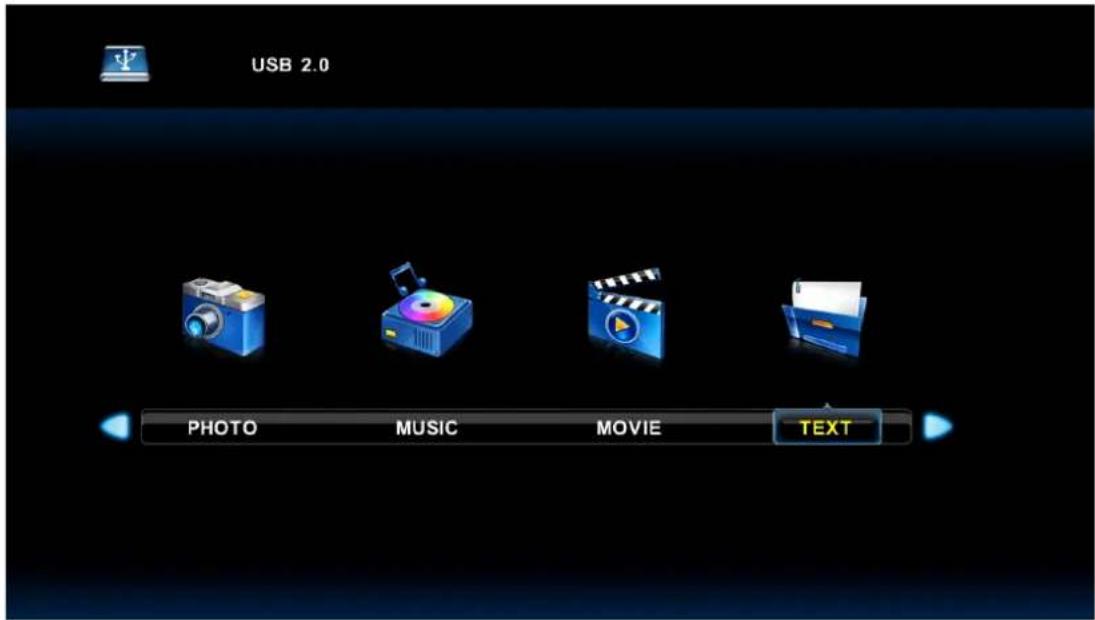 USB 2.0 PHOTO MUSIC MOVE TEXT