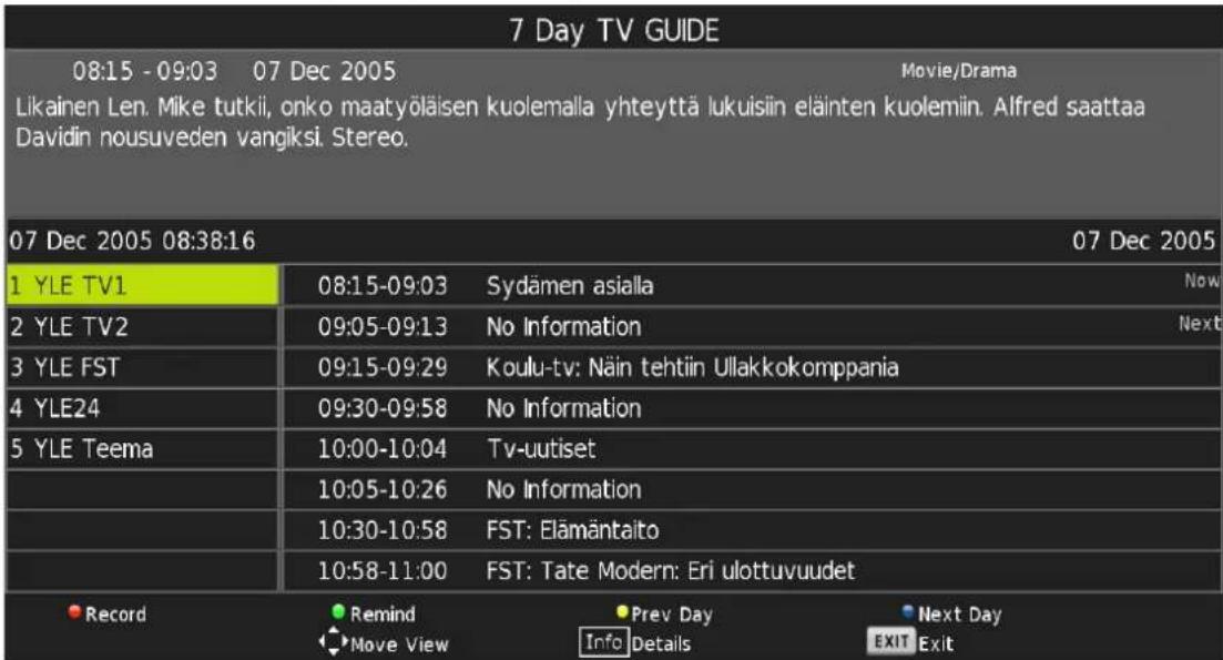 Grunkel LED-20H HDT2 - Guía Electrónica De Programa (EPG) - 1