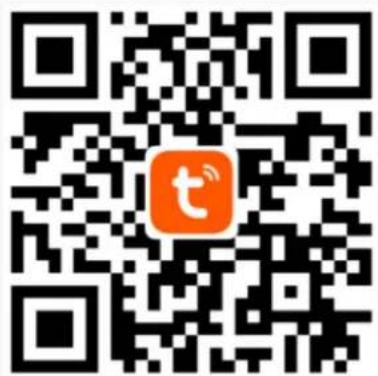 QR code with central orange logo containing the text 't' and a signal icon