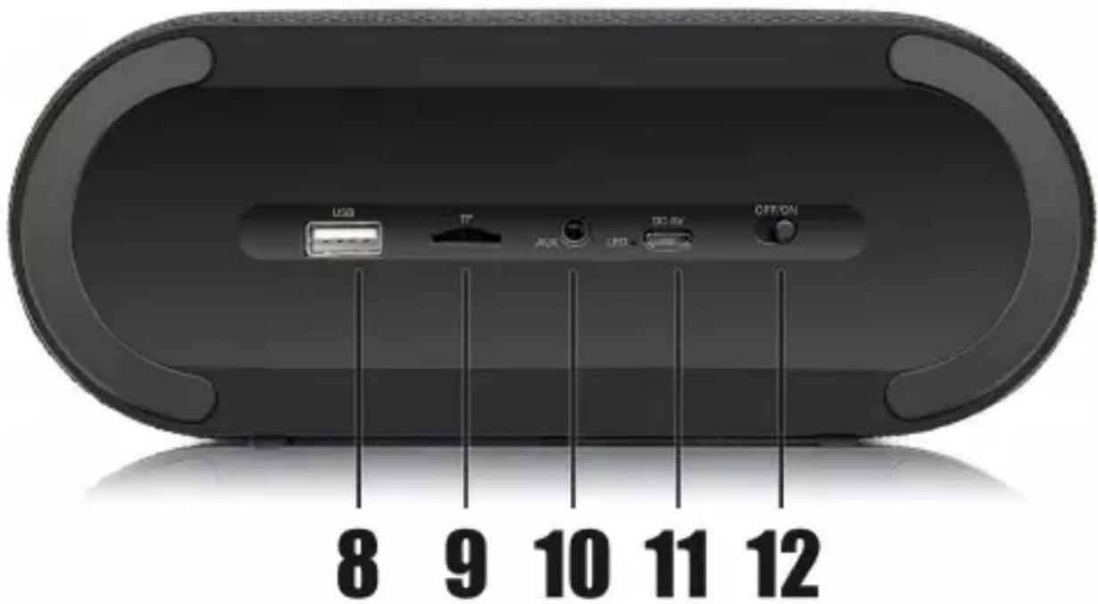USB TF USB USB OFF/ON 8 9 10 11 12