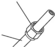 SAMSUNG AR12TXHQBWKN - Passo 3: Estremità del tubo svasato - 1