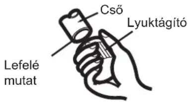 Cső Lyuktágító Lefelé mutat