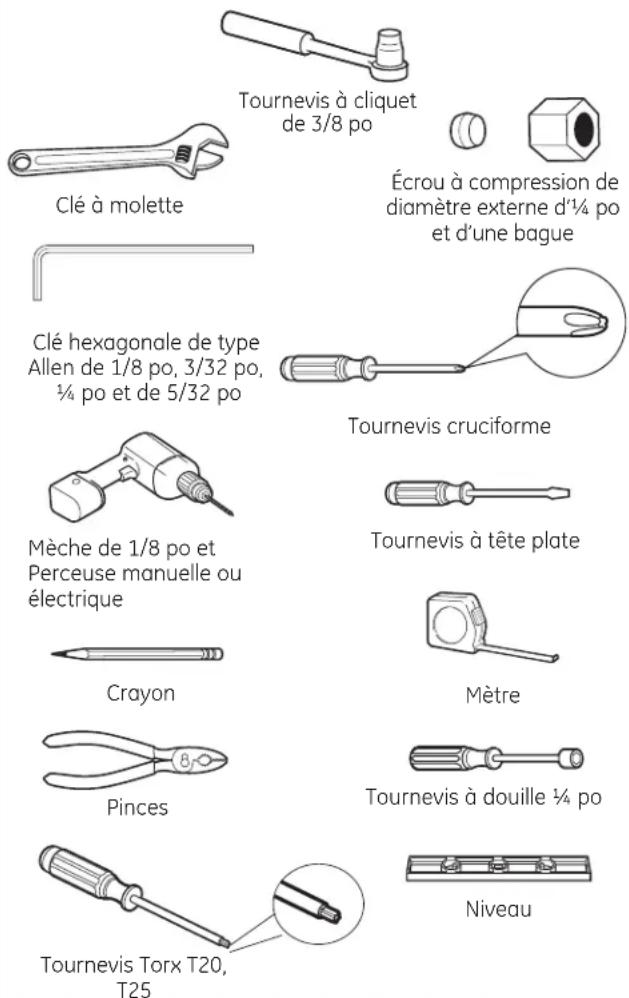 GE PYE22KMKES - OUTILLAGE DONT VOUS POUVEZ AVOIR BESOIN - 1