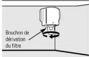 Bouchon de déparation du filtre