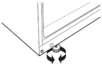 GE PFS22MBSBB - The leveling legs have 3 purposes: - 1