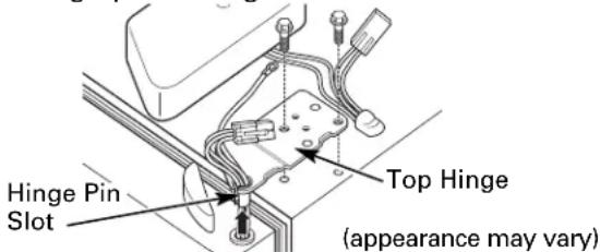 Hinge Pin Slot Top Hinge (appearance may vary)