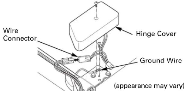Wire Connector Hinge Cover Ground Wire (appearance may vary)