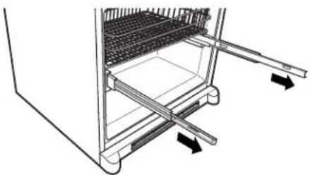 GE PFS22MBSBB - PLACEMENT ET FIXATION DE L'AVANT DU TIROIR AUX GUIDES - 1