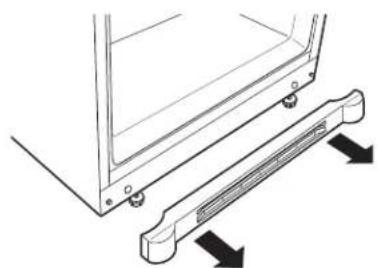 GE PFS22MBSBB - ③ ENLÈVEMENT LA GRILLE DE BASE (si nécessaire) - 1