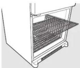 GE PFS22MBSBB - To remove the half-width basket: - 1