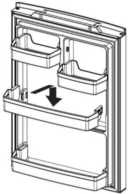 GE GFE26JMMES - Balconnets 4 litres non réglables (non réglables) - 1